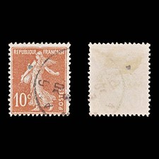 8364: France SG333c 10c Red 1907 Filler C£50