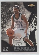 2007-08 Topps Finest Black Refractor 65/75 Corey Brewer #91 3c7