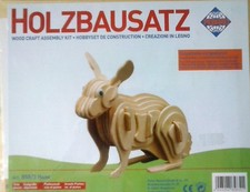 PEBARO INTERLOCKING WOODEN KIT CONOGLIO HARE CONSISTING OF 3 BOARDS ART 858/3