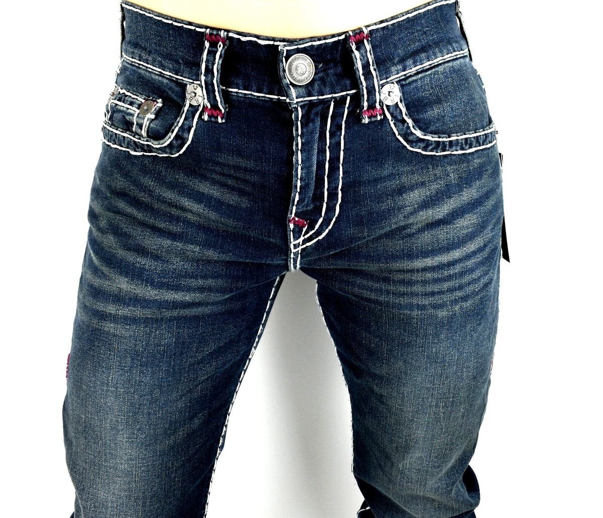 True Religion Men's Rocco Super T Relaxed Skinny Jeans - 105203