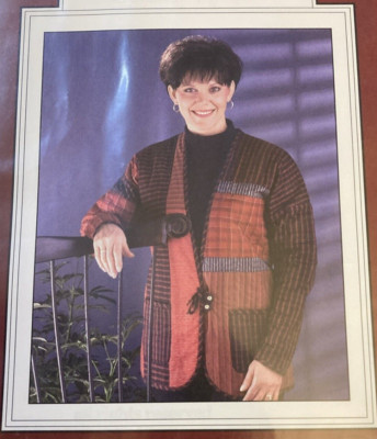 Vtg Rare Merchant Rag QUILTED BLAZER 1996 Sewing Pattern only