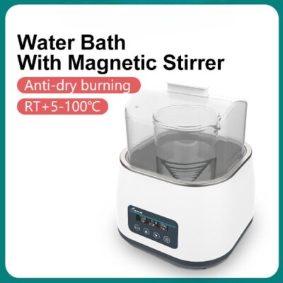New Lab Water Bath Magnetic Stirrer Digital Display Thermostatic Heat Collection