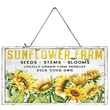 Sunflower Farms Printed Handmade Sign