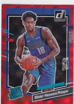 2023-24 Panini NBA Donruss No 241 Olivier-Maxence Prosper Rated Rookie Red Laser