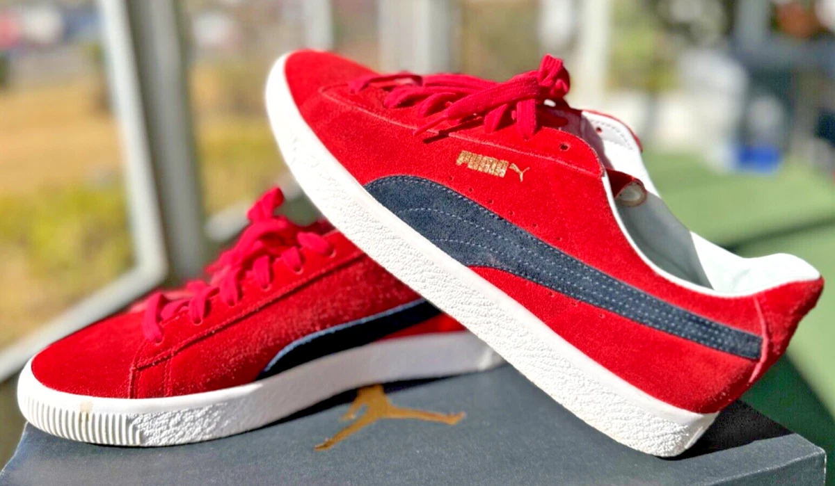 Puma Suede Vintage Retro Made In Japan High Risk Red Navy for sale