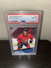 2020-21 Upper Deck Young Guns #710 Artem Zub (RC) LOW POP PSA 10