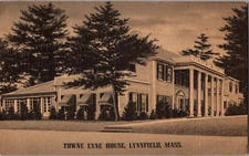 Postcard Towne Lyne House Lynnfield Massachusetts Linen Postmarked 1947