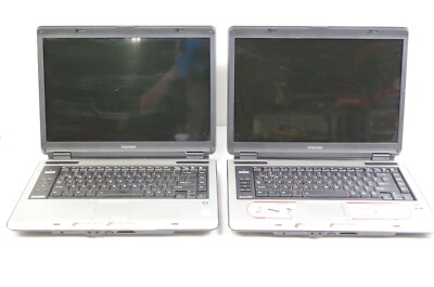 Lot of 2 Toshiba Satellite A135 Laptops As Is Boot To Bios Parts Repair