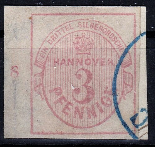 == Ad Hannover Mi. 6a Con Sr / row counter 8 stamp cat. ==
