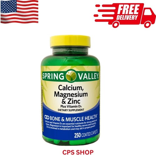 Spring Valley Calcium Magnesium and Zinc Dietary Supplement 250