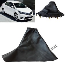 Faux Leather Hand Brake Gaiter Geiter Boot Cover For Toyota Corolla 2010-2016