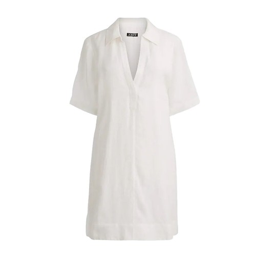 J.Crew Women's White Cotton/linen Dress-Aline - Beaded Hem/bust Line - Size 4 | eBay J.Crew Women's White Cotton/linen Dress-Aline - Beaded Hem/bust Line - Size 4 | eBay