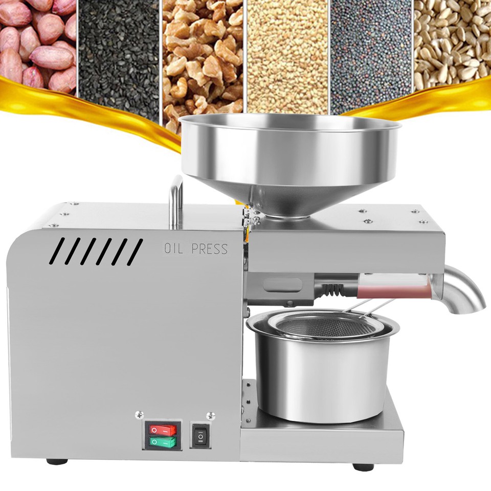 Full Automatic Oil Press Machine Oil Extraction Olive Gold Hot 600Watt