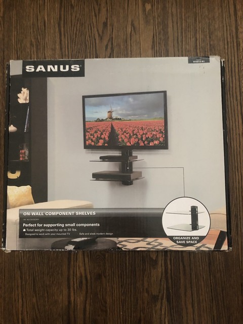 Sanus Systems Vf2022 B1 Dual Column Wall Mounted Furniture Component Shelf For Sale Online Ebay