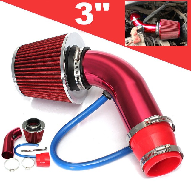 3" AUTO COLD AIR INTAKE Filter Alumimum Induction Kit Pipe Hose System Universal eBay