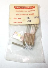 One Switchcraft Multi-Switch Stack Part No. 76 NOS