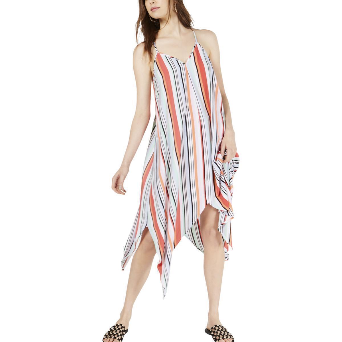 Bar lll Dress Printed Slip Shift Striped Multicolor Pink White Sz M NEW NWT 361