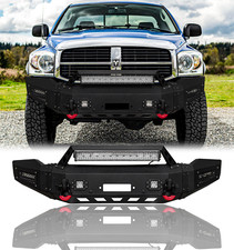 Vijay For 2006-2008 Dodge Ram 1500 Steel Front Bumper With Winch Plateled Light Vijay For 2006-2008 Dodge Ram 1500 Steel Front Bumper With Winch Plateled Light