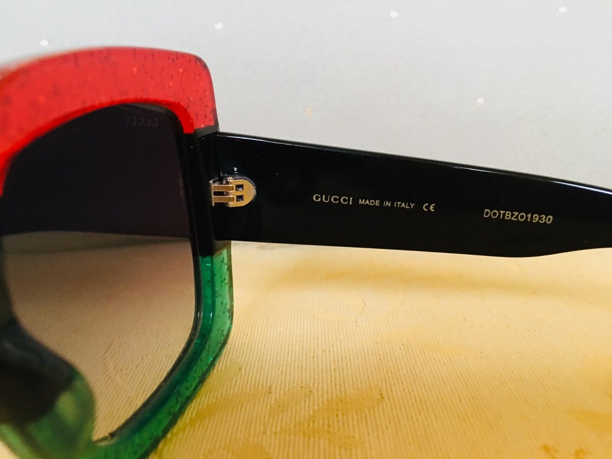 Gucci GG0083s Black Sunglasses New Gucci GG0083s Oversized Square Women Black Sunglasses main image 3