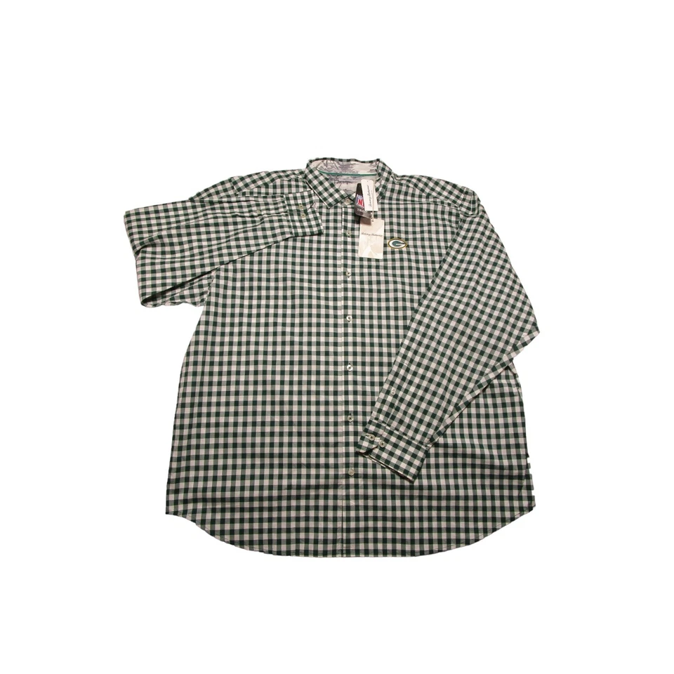 Tommy Bahama Para hombres Talla - 2XL NFL Green Bay Packers Cuadros Manga Larga Precio de venta sugerido por el fabricante 145 USD Foto 2 de 4