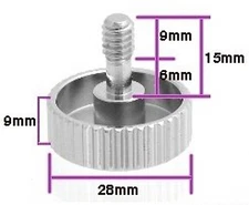 Metal 1/4" Camera Tripod Bracket Screw Male / Female