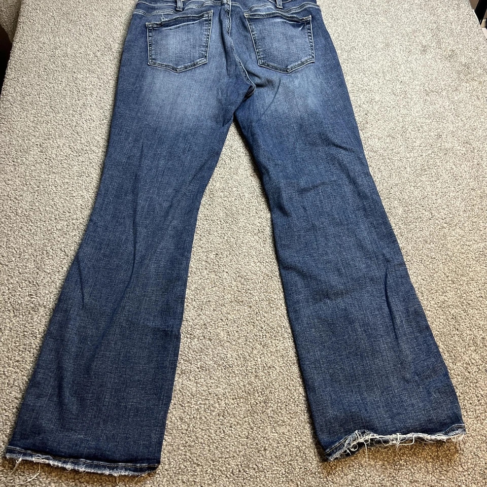 Silver Jeans Suki Slim Boot Jeans Womens Size 14 Blue Distressed Raw Hem curvy - Image 4 of 4