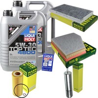 Mann Inspektionspaket 10L Liqui Moly Top Tec 4600 5W-30 FüR BMW 5Er Touring E61