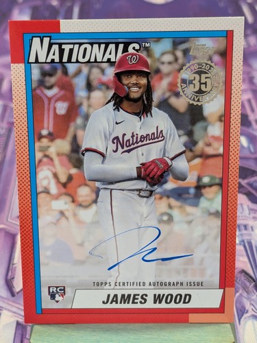 James Wood #90A-JWO 2025 Topps 1990 Autograph card