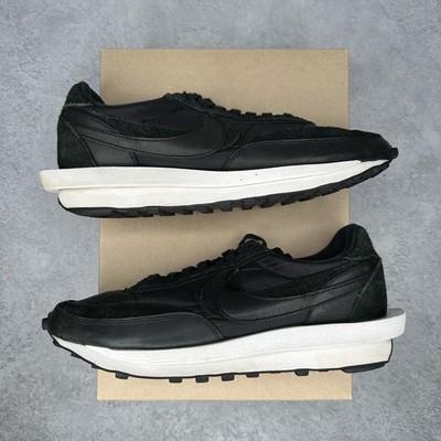 12M/13.5WNike LD Waffle sacai Black Nylon *pre-owned* SIZE 12BV0073-002Pre-Owned