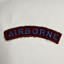 Original WWII British Airborne Tab Patch