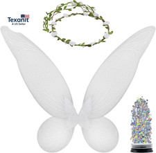 Fairy Wings, Crown and Glitter - Fairy Costume Accessories - Butterfly Costume -