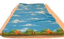 Vintage Winnie the Pooh Sky Twin Flat Sheet Disney Home