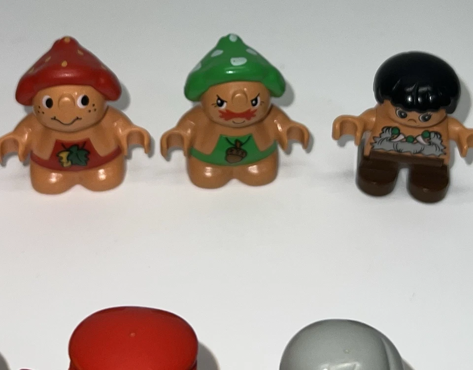 Vintage LEGO DUPLO Figures & Animals Lot Tiger Dog Forest Friends 1990s - Image 4 of 4