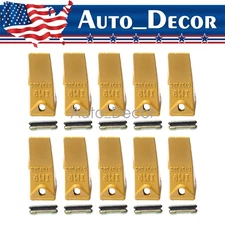 6737325 Bucket Teeth with 6737326 Flexpins for Bobcat Style Mini Excavator 10PK