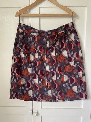 Weird Fish Valery Printed Cord Skirt Bnwt Uk 18 