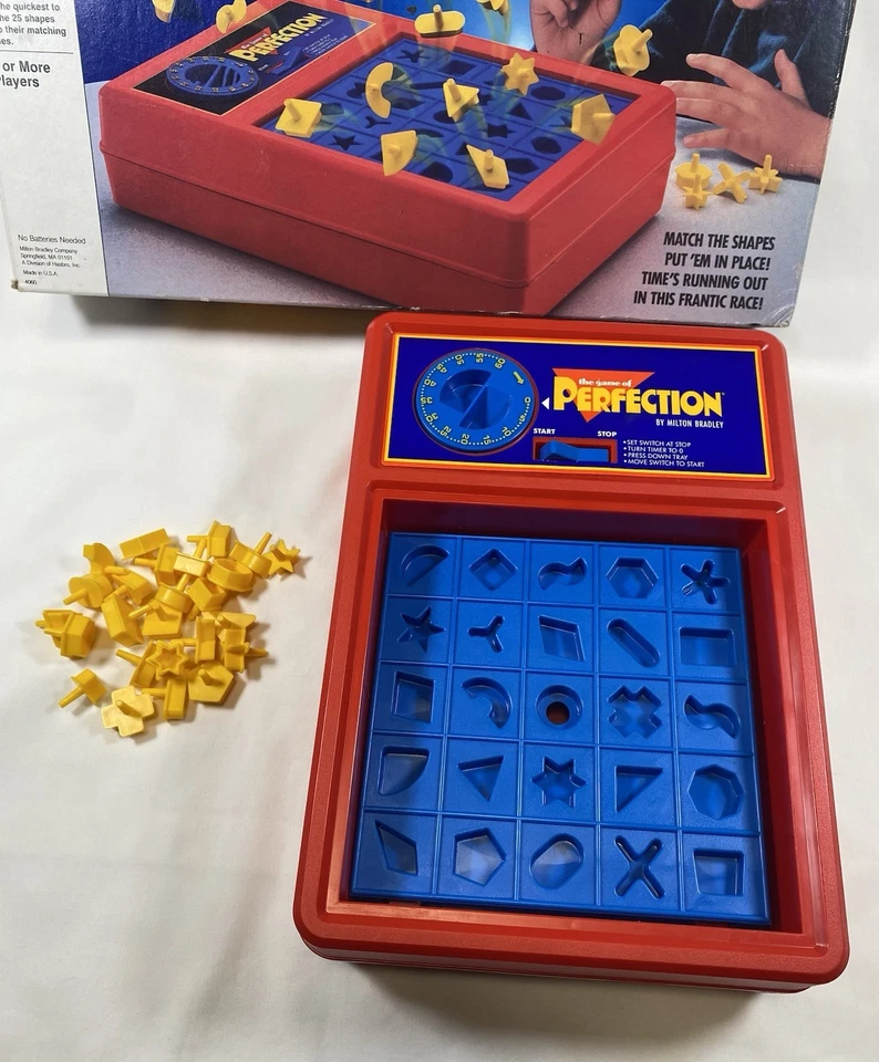 Game of Perfection Milton Bradley 1990 Complete Works Box No Instructions - Image 4 of 4