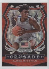 2020-21 Panini Prizm Draft Picks Crusade Ruby Wave Prizm James Wiseman #82 0c6