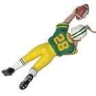 Vintage FOOTBALL Player CHRISTMAS Ornament Green Bay Packers Uniform Green Gold — photo 2
