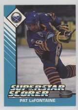 1993 Kenner Starting Lineup Toys Bilingual Pat LaFontaine (Superstar Scorer) 0i5
