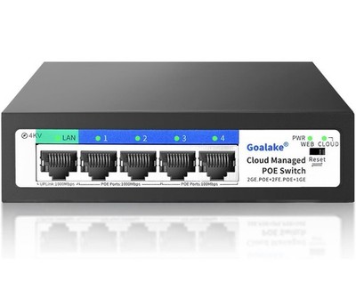 5 Port Gigabit PoE Switch and 1 Gigabit SFP Slot Unmanaged PoE Switch with 4 ...