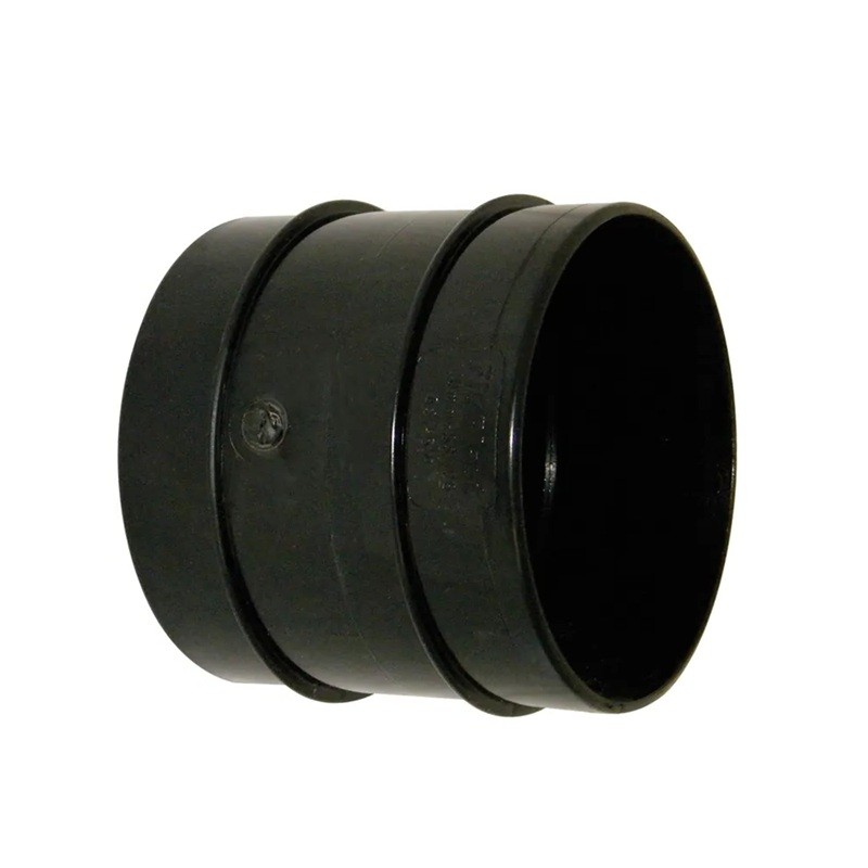 Floplast SS106BL 110mm Solvent Weld Soil - Coupling Double Socket - Black