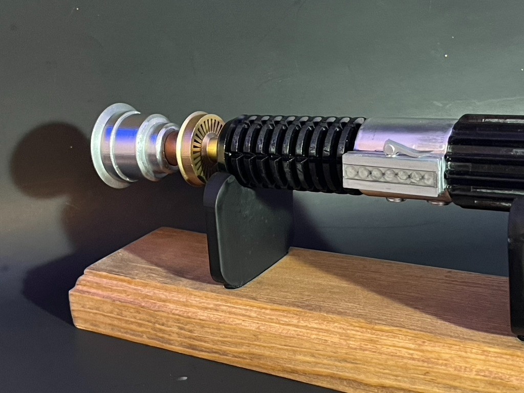 Obi-Wan Kenobi Jedi Lightsaber Replica, Full Size prop with display Stand