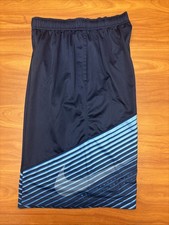 Nike Elite Dri-Fit Boys XL Blue Design Basketball Shorts