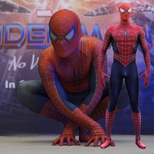 Original Toby Spider-Man Jumpsuit Spiderman Cosplay Costume Adult Kids Halloween