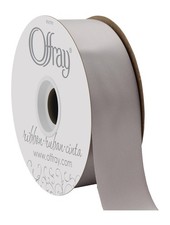 50 Yards Silver Gray Double Face Satin Ribbon for Crafts Gifts and Decorations