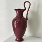 Antique 1927 Rookwood Handled Vase Maroon Red Gray | XXVII Shape 6008