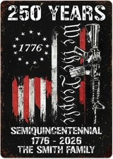 Celebrating 250 Years Of Freedom And Heritage, Tin Metal Signs Home D cor Gift F