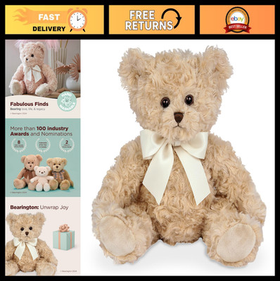 18'' Stuffed Teddy Bear - Soft Plush Animal, Cuddly Toy for Kids & Collectors