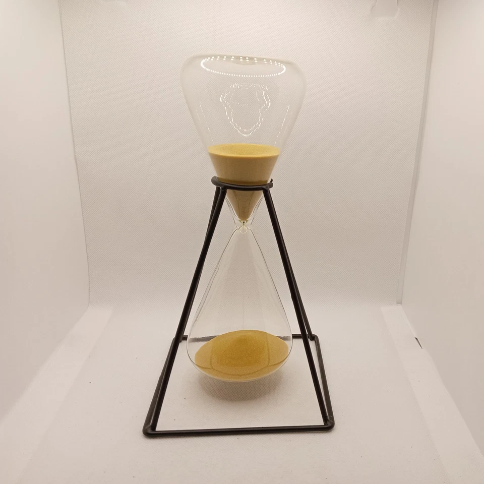 Sand Clock Glass Timer With Stand Yellow Sand 30 minutes  - Image 2 of 4