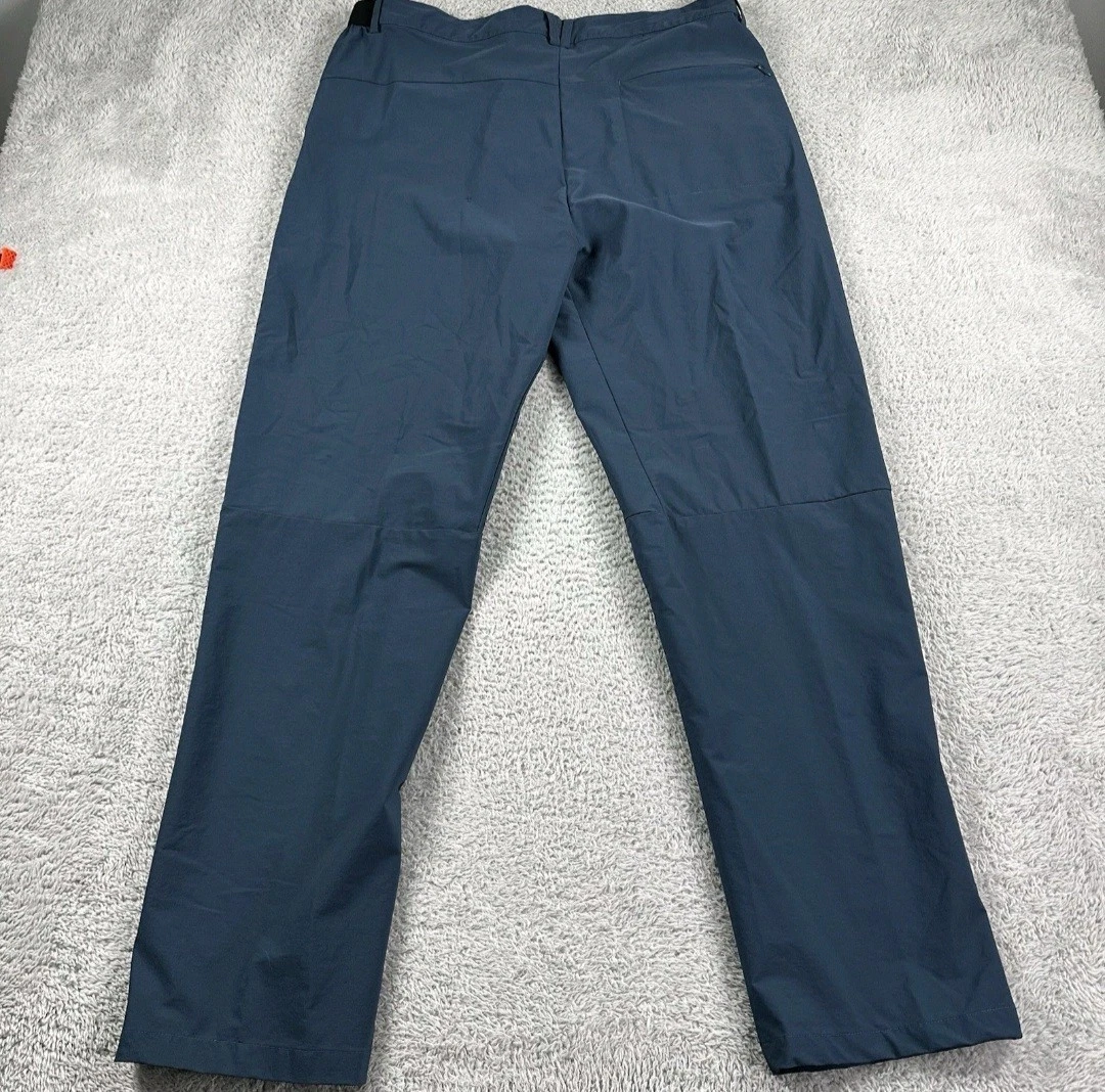 Outdoor Sports Hiking Pants Mens 38 Blue Gray Nylon Spandex Lightweight NWOT